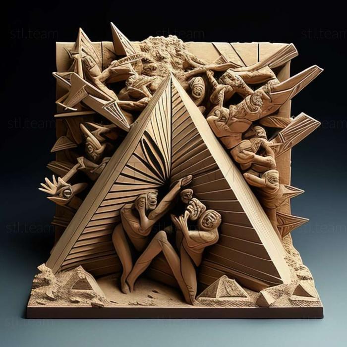 3D модель Пирамида Ярости Битва Пирамида Синдзи VS Дзиндай (STL)
